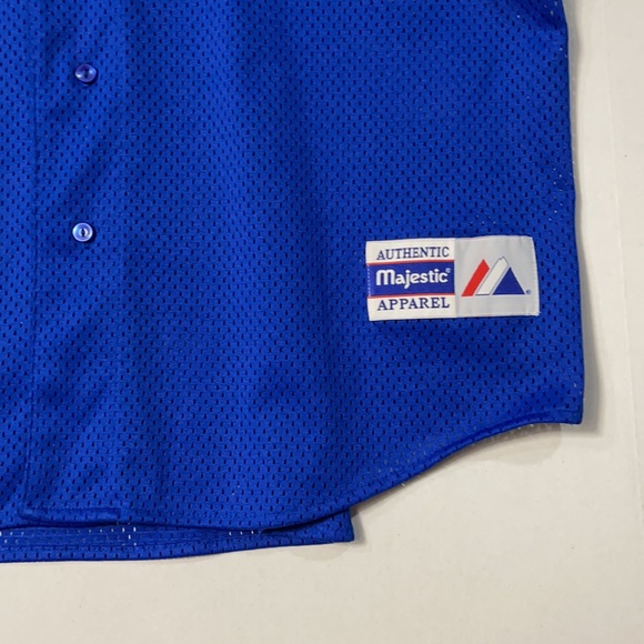 VINTAGE MAJESTIC *V. RARE* BUSCH BEER ST. LOUIS CARDINALS BLUE BASEBALL JERSEY - Picture 5 of 15